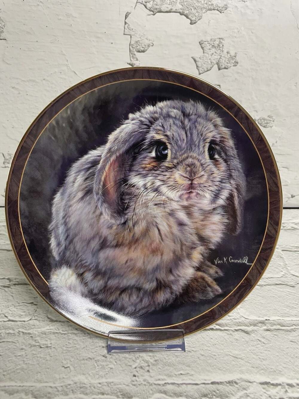 Bradford Exchange Bunny Tales Tail Feathers Collector Plate Vivi Crandall
